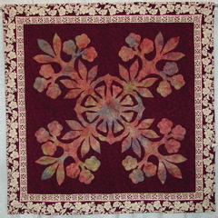    Ribbon Winner 25 A 06 Karen Pickford - Maui Lea Plumeria - HM Small Traditional Appliqued Mixed